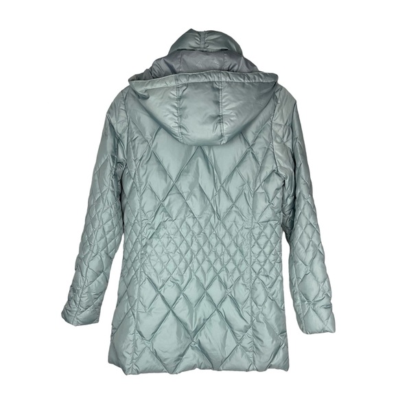 Eddie Bauer Down Puffer Mid Length Jacket Removable Hood Women’s Quilted Coat - Picture 4 of 9